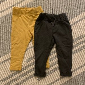 Set of 2 cotton drawstring joggers